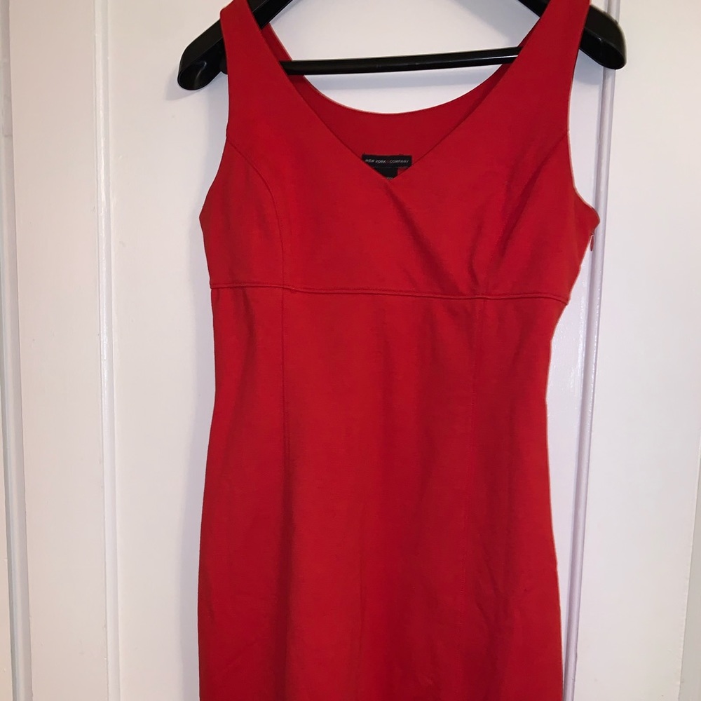 Summer red dress